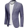 Checkered Blazer - Blue