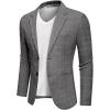 Checkered Blazer - Gray