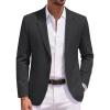 Solid Color Blazer - Black