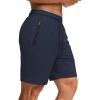 imageCOOFANDY Mens Gym Workout Shorts Quick Dry Athletic LooseFit Lightweight Running Shorts with Zipper PocketsBlack Iris