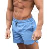 imageCOOFANDY Mens Swim Trunks Quick Dry Board Shorts Swimsuit Swimwear Bathing SuitL Sky Blue