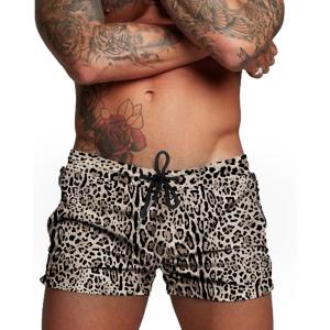 imageCOOFANDY Mens Swim Trunk Quick Dry Swimwear Mesh Lining Bathing Suit Swimsuit Board Beach Sport ShortLeopard Print