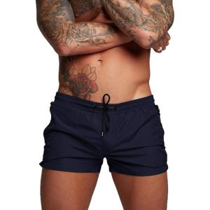 imageCOOFANDY Mens Swim Trunk Quick Dry Swimwear Mesh Lining Bathing Suit Swimsuit Board Beach Sport ShortNavy Blue