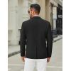 imageCOOFANDY Mens Casual Blazer Jacket Slim Fit Two Button Suit Jackets Lightweight Knit Sport CoatBlack