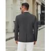 imageCOOFANDY Mens Casual Blazer Jacket Slim Fit Two Button Suit Jackets Lightweight Knit Sport CoatDark Grey