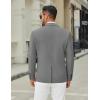 imageCOOFANDY Mens Casual Blazer Jacket Slim Fit Two Button Suit Jackets Lightweight Knit Sport CoatGrey