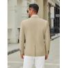 imageCOOFANDY Mens Casual Blazer Jacket Slim Fit Two Button Suit Jackets Lightweight Knit Sport CoatLight Khaki