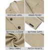 imageCOOFANDY Mens Casual Blazer Jacket Slim Fit Two Button Suit Jackets Lightweight Knit Sport CoatLight Khaki