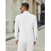 imageCOOFANDY Mens Casual Blazer Jacket Slim Fit Two Button Suit Jackets Lightweight Knit Sport CoatWhite