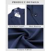 imageCOOFANDY Mens Casual Blazer Slim Fit Sport Coats One Button Stylish Business Suit JacketSoft Navy Blue