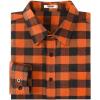 imageCOOFANDY Mens Casual Long Sleeve Button Up Plaid Flannel Shirt Jacket with PocketBuffalo Black Orange