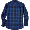 imageCOOFANDY Mens Casual Long Sleeve Button Up Plaid Flannel Shirt Jacket with PocketPlaid  Black Blue