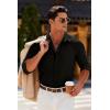 imageCOOFANDY Mens Dress Shirts Long Sleeve Casual Button Down Shirts Formal Business ShirtBlack