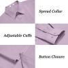 imageCOOFANDY Mens Dress Shirts Long Sleeve Casual Button Down Shirts Formal Business ShirtLavender