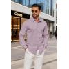 imageCOOFANDY Mens Dress Shirts Long Sleeve Casual Button Down Shirts Formal Business ShirtLavender