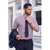 imageCOOFANDY Mens Dress Shirts Long Sleeve Casual Button Down Shirts Formal Business ShirtLavender