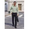 imageCOOFANDY Mens Dress Shirts Long Sleeve Casual Button Down Shirts Formal Business ShirtLight Green
