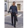 imageCOOFANDY Mens Dress Shirts Long Sleeve Casual Button Down Shirts Formal Business ShirtNavy Blue