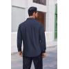 imageCOOFANDY Mens Dress Shirts Long Sleeve Casual Button Down Shirts Formal Business ShirtNavy Blue