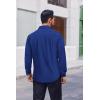 imageCOOFANDY Mens Dress Shirts Long Sleeve Casual Button Down Shirts Formal Business ShirtRoyal Blue