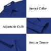 imageCOOFANDY Mens Dress Shirts Long Sleeve Casual Button Down Shirts Formal Business ShirtRoyal Blue