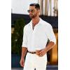 imageCOOFANDY Mens Dress Shirts Long Sleeve Casual Button Down Shirts Formal Business ShirtWhite
