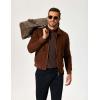 imageCOOFANDY Mens Mock Turtleneck Long Sleeve Shirts Casual Basic TShirt Lightweight Mockneck Pullover Sweater for MenBrown