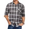 Brown Black White Plaid
