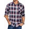 Navy Red White Plaid