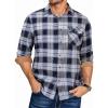 Navy White Plaid