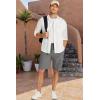 imageCOOFANDY Mens Short Cargo Pants Casual Stretchy Shorts Work Utility Shorts with PocketsDark Grey