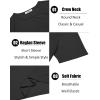 imageCOOFANDY Mens 3 Pack Workout T Shirts Short Sleeve Gym Bodybuilding Muscle Shirt Base Layer Fitness Tee TopsNblackBlackBlack