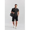 imageCOOFANDY Mens 3 Pack Workout T Shirts Short Sleeve Gym Bodybuilding Muscle Shirt Base Layer Fitness Tee TopsNblackBlackBlack