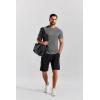 imageCOOFANDY Mens 3 Pack Workout T Shirts Short Sleeve Gym Bodybuilding Muscle Shirt Base Layer Fitness Tee TopsNblackDark GreyLight Grey