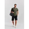 imageCOOFANDY Mens 3 Pack Workout T Shirts Short Sleeve Gym Bodybuilding Muscle Shirt Base Layer Fitness Tee TopsNblackNavy BlueArmy Green