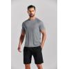 imageCOOFANDY Mens 3 Pack Workout T Shirts Short Sleeve Gym Bodybuilding Muscle Shirt Base Layer Fitness Tee TopsNblackWhiteLight Grey