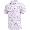 imageCOOFANDY Mens Golf Polo Shirts Short Sleeve Quick Dry Performance Moisture Wicking Golf Shirts Casual Print Collared ShirtA Colored Dots