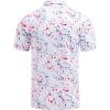 imageCOOFANDY Mens Golf Polo Shirts Short Sleeve Quick Dry Performance Moisture Wicking Golf Shirts Casual Print Collared ShirtA Colored Dots