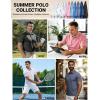 imageCOOFANDY Mens Golf Polo Shirts Short Sleeve Quick Dry Performance Moisture Wicking Golf Shirts Casual Print Collared ShirtA Colored Dots