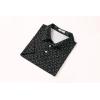 imageCOOFANDY Mens Golf Polo Shirts Short Sleeve Quick Dry Performance Moisture Wicking Golf Shirts Casual Print Collared ShirtBlack Golf Clubs