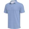 imageCOOFANDY Mens Golf Polo Shirts Short Sleeve Quick Dry Performance Moisture Wicking Golf Shirts Casual Print Collared ShirtBlue Flower