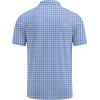 imageCOOFANDY Mens Golf Polo Shirts Short Sleeve Quick Dry Performance Moisture Wicking Golf Shirts Casual Print Collared ShirtBlue Flower