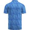imageCOOFANDY Mens Golf Polo Shirts Short Sleeve Quick Dry Performance Moisture Wicking Golf Shirts Casual Print Collared ShirtBlue Ripple