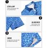 imageCOOFANDY Mens Golf Polo Shirts Short Sleeve Quick Dry Performance Moisture Wicking Golf Shirts Casual Print Collared ShirtBlue Ripple