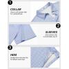 imageCOOFANDY Mens Golf Polo Shirts Short Sleeve Quick Dry Performance Moisture Wicking Golf Shirts Casual Print Collared ShirtLight Blue Square