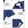 imageCOOFANDY Mens Golf Polo Shirts Short Sleeve Quick Dry Performance Moisture Wicking Golf Shirts Casual Print Collared ShirtNavy Blue Cross