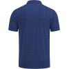 imageCOOFANDY Mens Golf Polo Shirts Short Sleeve Quick Dry Performance Moisture Wicking Golf Shirts Casual Print Collared ShirtNavy Blue Cross
