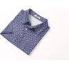imageCOOFANDY Mens Golf Polo Shirts Short Sleeve Quick Dry Performance Moisture Wicking Golf Shirts Casual Print Collared ShirtNavy Blue Triangles