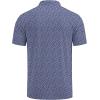 imageCOOFANDY Mens Golf Polo Shirts Short Sleeve Quick Dry Performance Moisture Wicking Golf Shirts Casual Print Collared ShirtNavy Blue Triangles