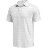 imageCOOFANDY Mens Golf Polo Shirts Short Sleeve Quick Dry Performance Moisture Wicking Golf Shirts Casual Print Collared ShirtWhite Golf Clubs